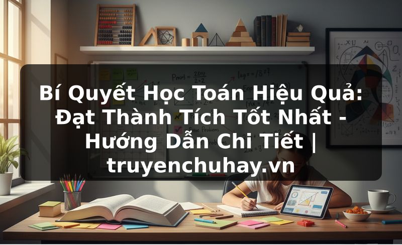 Truyện Tranh Bí Quyết Học Toán Hiệu Quả: Đạt Thành Tích Tốt Nhất - Hướng Dẫn Chi Tiết | truyenchuhay.org