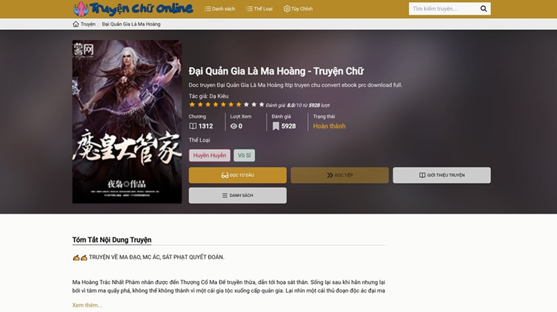 Truyện Tranh Web truyện chữ hay Đại Quản Gia Là Ma Hoàng Full HD - Đọc Ngay!